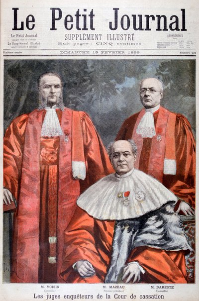 1899年の最高裁判所、フランスの裁判官。 作： Oswaldo Tofani