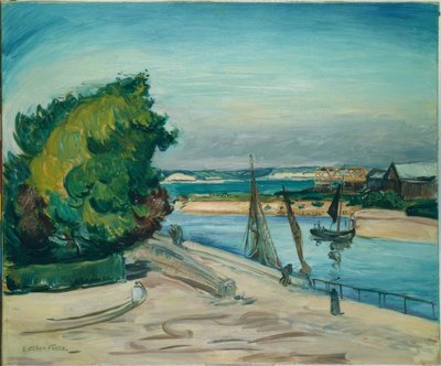 ルアーブル、港の入り口 作： Othon Friesz