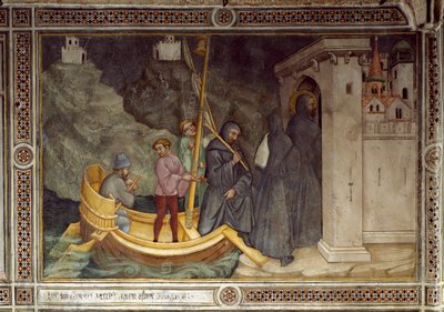 タガステに向かう聖アウグスティヌスは、宗教団体を設立した（フレスコ画 作： Ottaviano Nelli