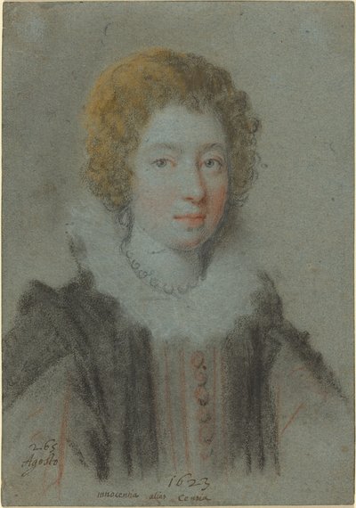 女性の肖像 作： Ottavio Leoni