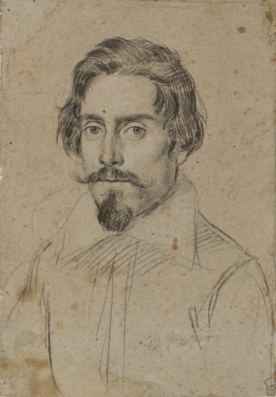 左を向いた半身像の男性の肖像 作： Ottavio Mario Leoni