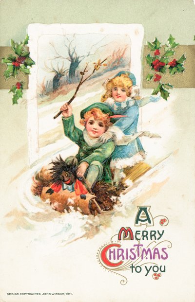 アメリカのクリスマスカード 作： Ottmar the Elder Elliger