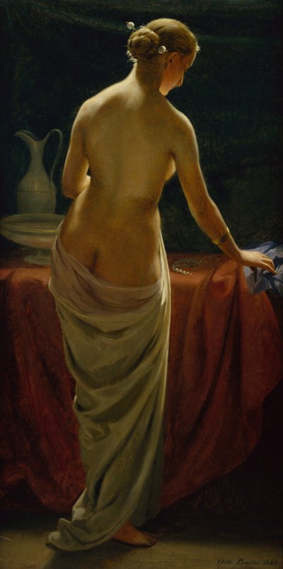 彼女のトイレで裸の女性 作： Otto Bache