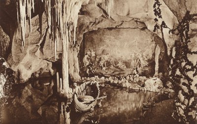 バイエルンキングスのカスルリンダーホーフ近くの青い洞窟 作： Otto Ballerstedt
