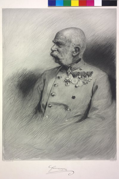 オーストリア皇帝フランツ・ヨーゼフ1世 作： Otto Friedrich