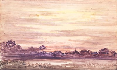 嵐の後の日没、カリフォルニア州。 1900年。 作： Otto Gaertner