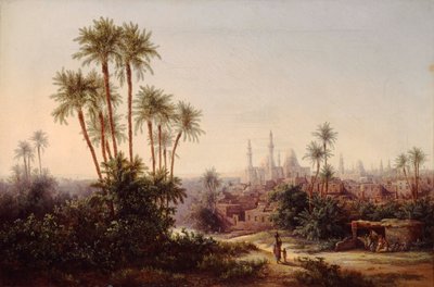 カイロの眺め、1867 年。 作： Otto Georgi
