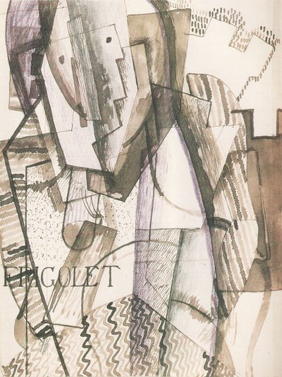 壁の前の図、1916 作： Otto Gutfreund