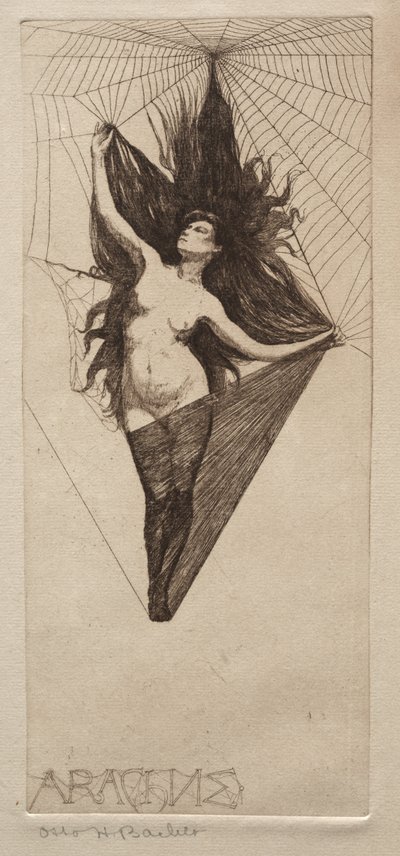 19世紀のアラクネ。 作： Otto H. Bacher