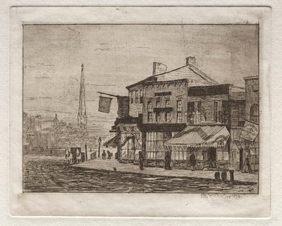 クリーブランド、ウッドランドアベニュー、イーグルストリート、1878年。 作： Otto H. Bacher