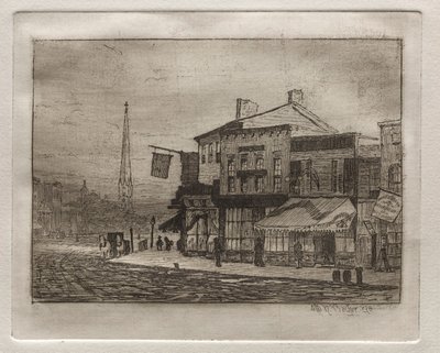 イーグルストリートとウッドランドアベニュー、1878年。 作： Otto H. Bacher