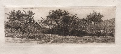 屋根と木、1879年。 作： Otto H. Bacher