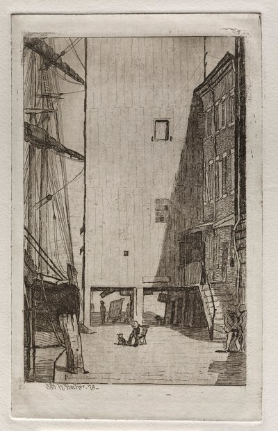 船とエレベーター、1878年。 作： Otto H. Bacher