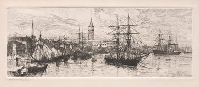 船積みと公爵宮殿、1888年。 作： Otto H. Bacher