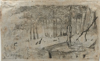 木の小さな習作、19 ～ 20 世紀。 作： Otto H. Bacher