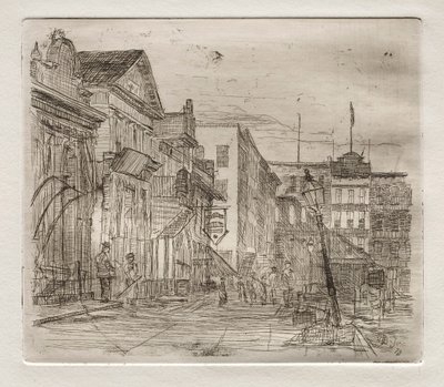 サウスウェストコーナー、パブリックスクエア、クリーブランド、1878年。 作： Otto H. Bacher