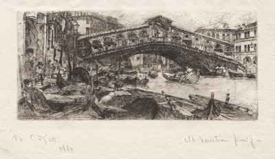 リアルト、ヴェネツィア 作： Otto H. Bacher