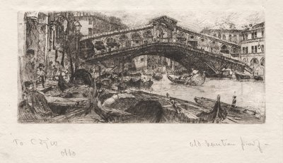 リアルト、ヴェネツィア、1880。 作： Otto H. Bacher