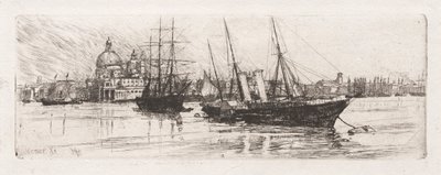 2隻のボート、ヴェネツィア、1880年。 作： Otto H. Bacher