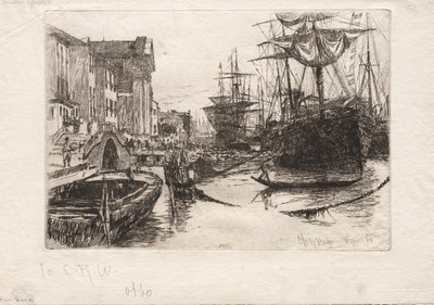 1880年にヴェネツィアで表示します。 作： Otto H. Bacher