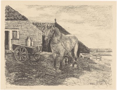 Ameland mare (オブジェクトの元のタイトル) 作： Otto Hanrath (signed by artist)