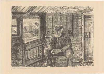 Old Hollum farmer (オブジェクトの元のタイトル) 作： Otto Hanrath (signed by artist)