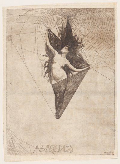 アラクネ、1884年、1884年。 作： Otto Henry Bacher