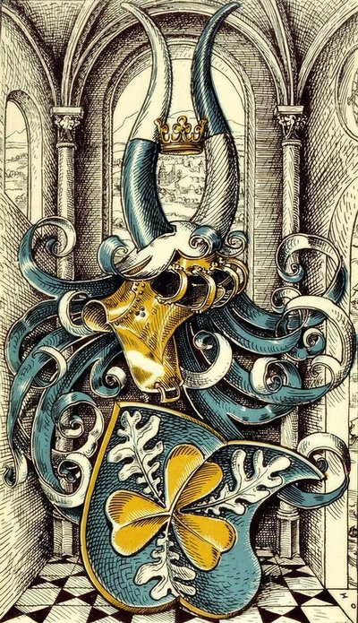 ドイツの王侯貴族の先祖代々の紋章：ビスマルク 作： Otto Hupp