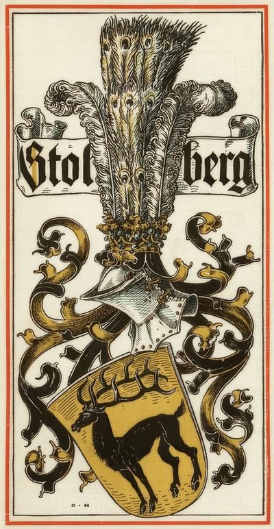 ドイツ侯爵家の先祖代々の紋章：シュトルベルク 作： Otto Hupp