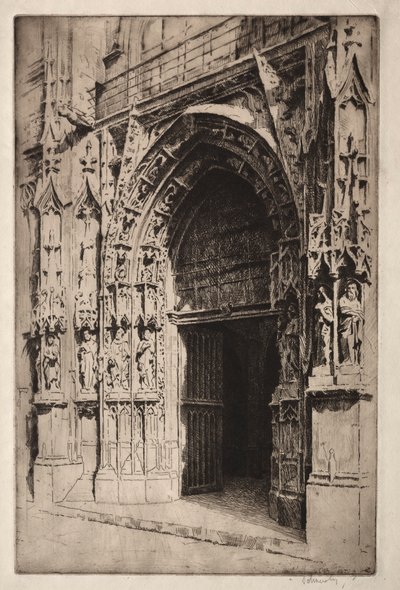 Portrail Central、Eglise St. Merri、パリ 作： Otto J. Schneider