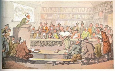「本のオークション」、c1810 作： Otto Limited