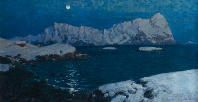 昼と夜の間、ロフォーテン 作： Otto Ludvig Sinding