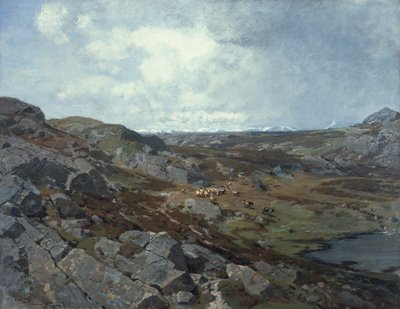 高山の風景、ミュンヘン 作： Otto Ludvig Sinding
