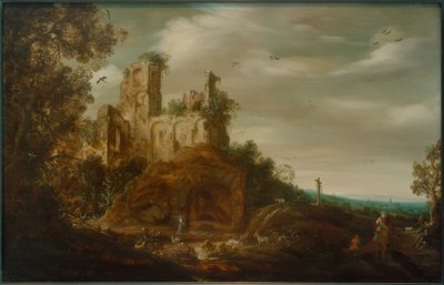 風景 作： Otto Marseus  van Schrieck