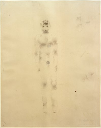垂れ下がる腕で行動する少年 作： Otto Meyer Amden