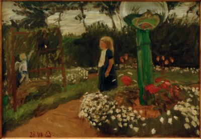 ガラス玉のある庭のエルスベス 作： Otto Modersohn