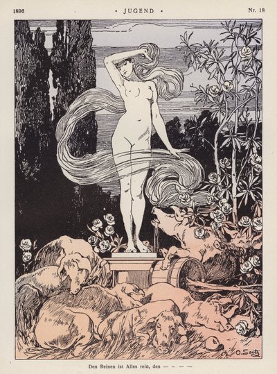 The Pure is All Pure（カラーリトグラフ 作： Otto Seitz