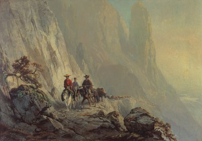 マウンテンエッジ沿い、1870年 作： Otto Sommer