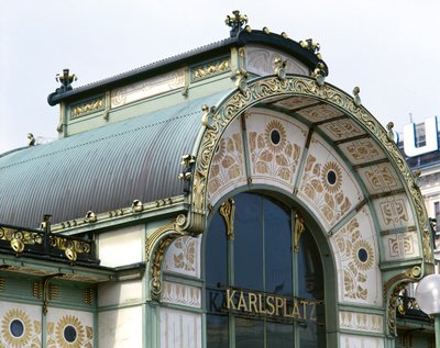 カールスプラッツのオットー・ワーグナー・パビリオン 作： Otto Wagner