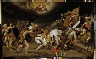 西暦 42 年、ダマスカスへ向かう途中の聖パウロの回心。 JC 作： Otto van Veen