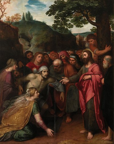 A Ressurreição de Lázaro (óleo sobre painel) 作： Otto van Veen
