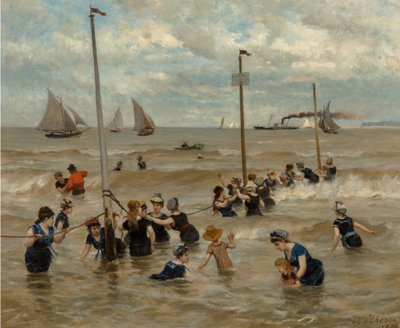 海水浴、1876。 作： Otto von Thoren