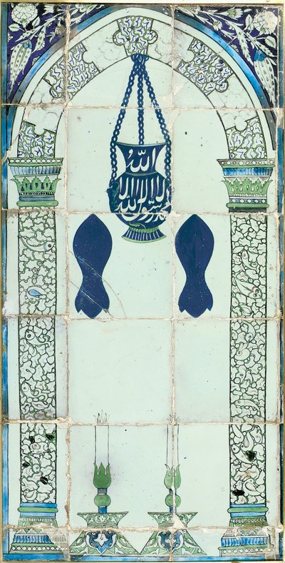ミフラーブ、ダマスカス、シリア、c.1574 作： Ottoman School