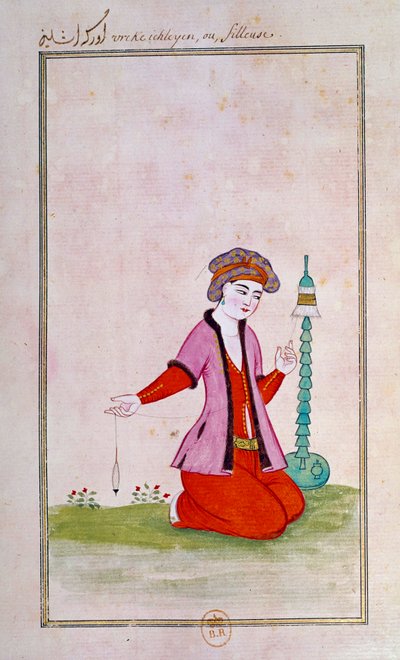 オスマン・アート：スプレッダー写本からのプリント 作： Ottoman School