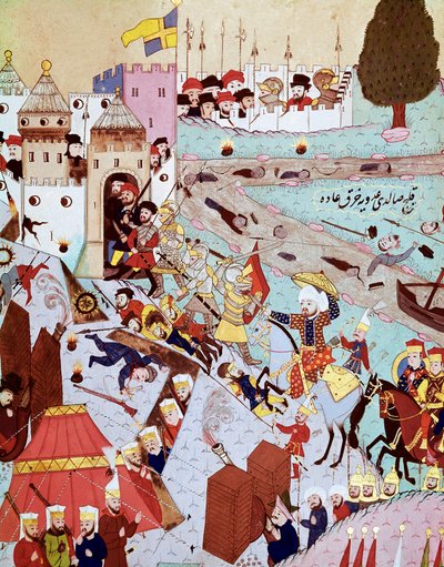 ソリマン1世の軍隊がベオグラードを占拠 作： Ottoman School