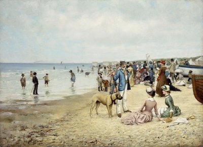 1885年の海辺の日 作： Owen Dalziel