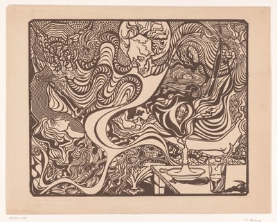 無題 (象徴的な幻覚シーン) 作： P.C. Hamburg (possibly)