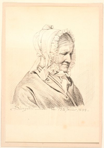 Ms. Anneken Marie von Würden f. Sponum, H.E. 友達のsvigermor。 作： P.C. Skovgaard