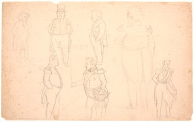 i.a.の似顔絵 なので。 Ørsted、Frederik VII、Christian VIII、そしておそらく Frederik VI. 作： P.C. Skovgaard
