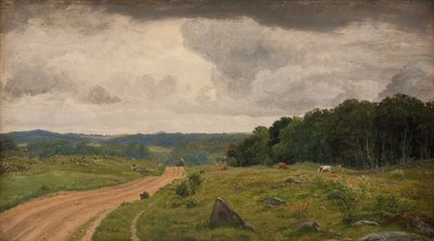 シーランド、コンゲンス・モラーの風景。 午後の光 作： P.C. Skovgaard